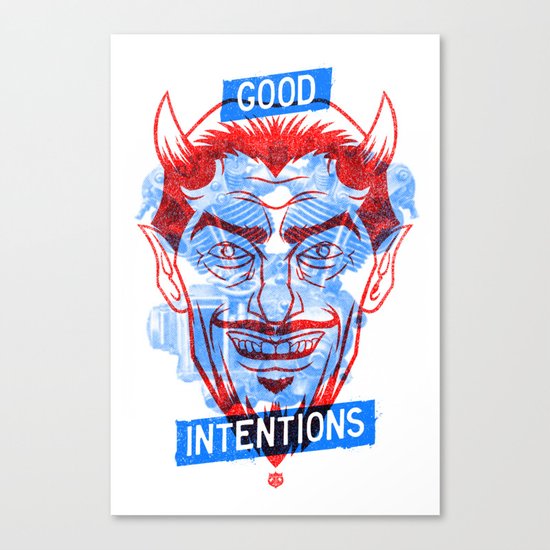 Simm (r/b) Canvas Print