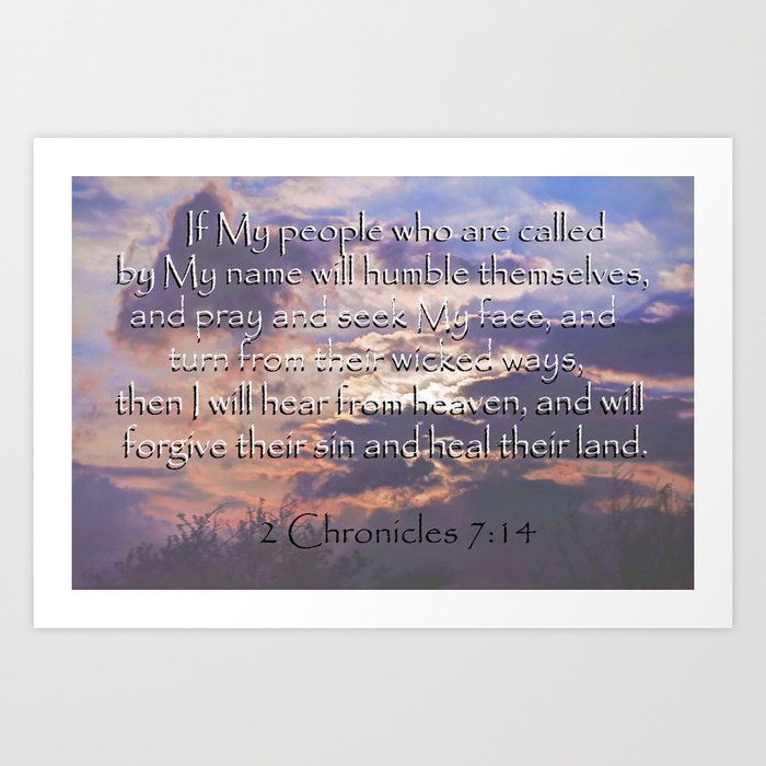 2 Chronicles 714 Art Print By Venny