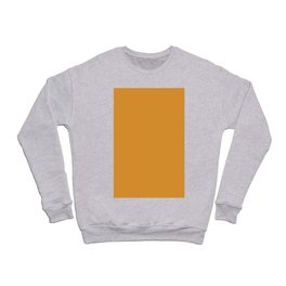 Mid-tone Brown-orange Solid Color Pairs Pantone Autumn Blaze 15-1045 TCX - Shades of Orange Hues Crewneck Sweatshirt
