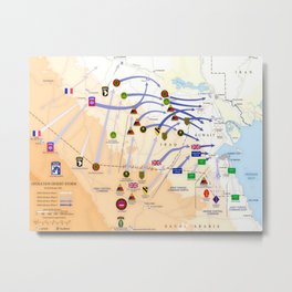 Operation Desert Storm Metal Print | Navy, Military, Middleeast, Airforce, History, Marines, Battle, Desert, Storm, American 