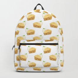 Apple pie with vanilla ice cream Backpack | Pattern, Icecream, Happyfood, Happiness, Foodie, Kawaiifood, Soulfood, Applepie, Sweetfood, Cute 