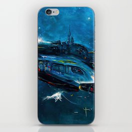 Traveling at the speed of light iPhone Skin