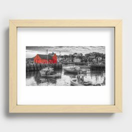 Motif #1 Selective Coloring Panorama - Rockport Massachusetts Recessed Framed Print