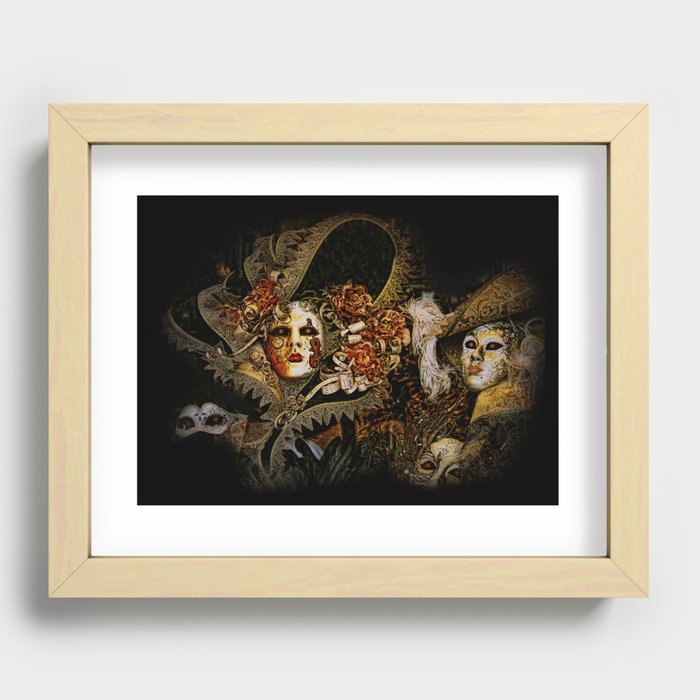 Baroque Venetian Halloween Recessed Framed Print