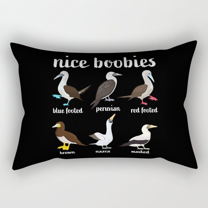 Booby Bird Nice Boobies Christmas Gift Rectangular Pillow