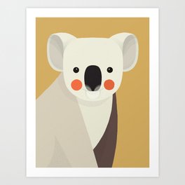 Koala, Animal Portrait Art Print