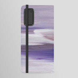 Abstract Minimalist Lavender Purple Painting Android Wallet Case