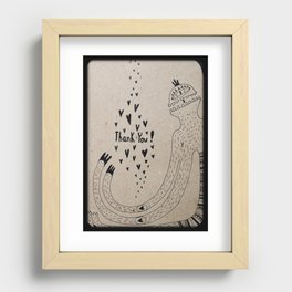 THANK YOU! Recessed Framed Print