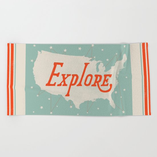 Explore Beach Towel