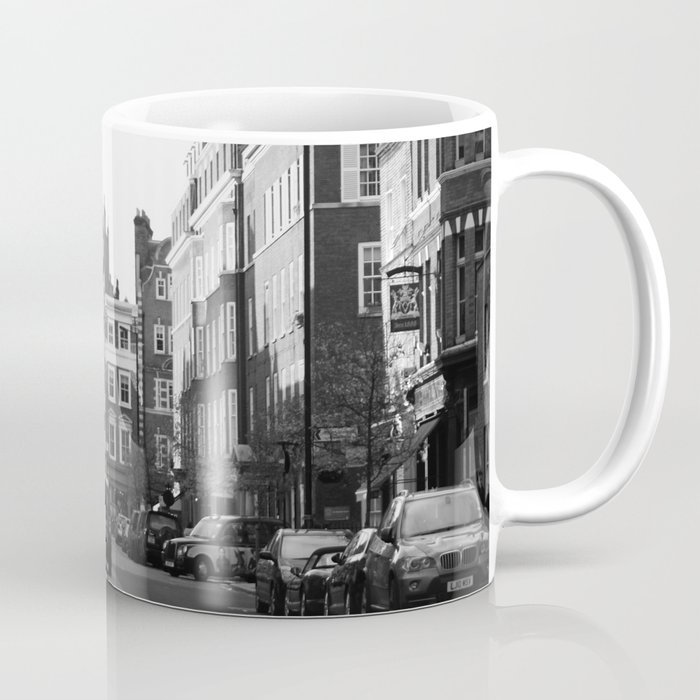 LONDON - black and white street Coffee Mug