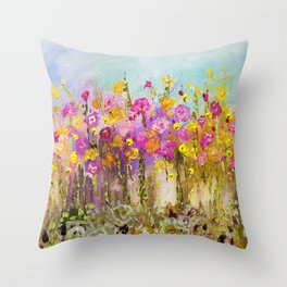 flowers Throw Pillow