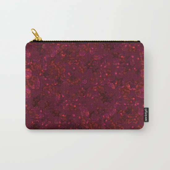 Red festive confetti. Red glitter. Carry-All Pouch