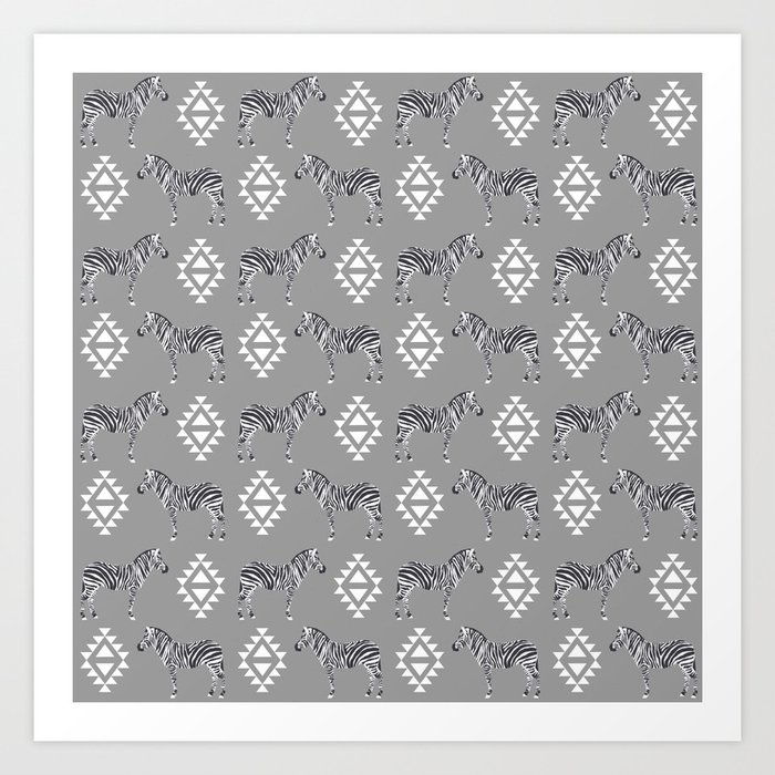 Zebra Minimal Modern Pattern Basic Home Dorm Decor Nursery Safari