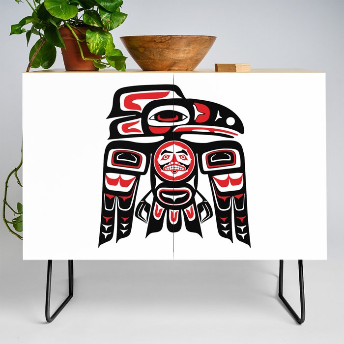 Raven Haida Native American Tlingit Art Alaska Credenza