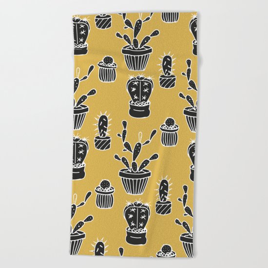 CACTUS PATTERN 3 Beach Towel