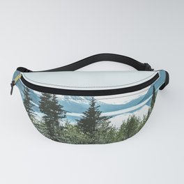 Snow Mountains Lake Trees Photo Fanny Pack