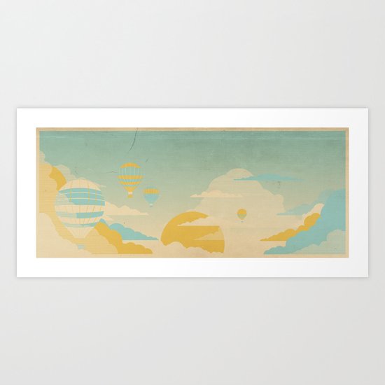 In The Clouds Art Print