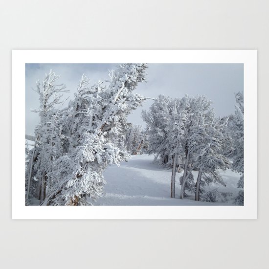 Snow Art Print