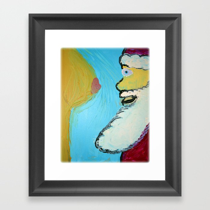 After All The Milk N' Cookies Framed Art Print