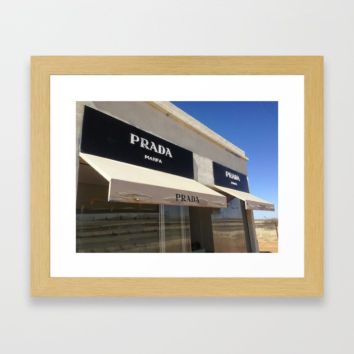 Marfa, TX - Storefront Framed Art Print