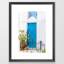 The Blue Door Framed Art Print