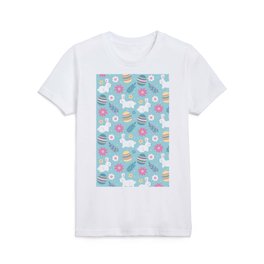Happy Easter Rabbit Floral Collection Kids T Shirt