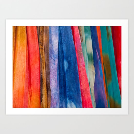 Behind the Curtains Art Print