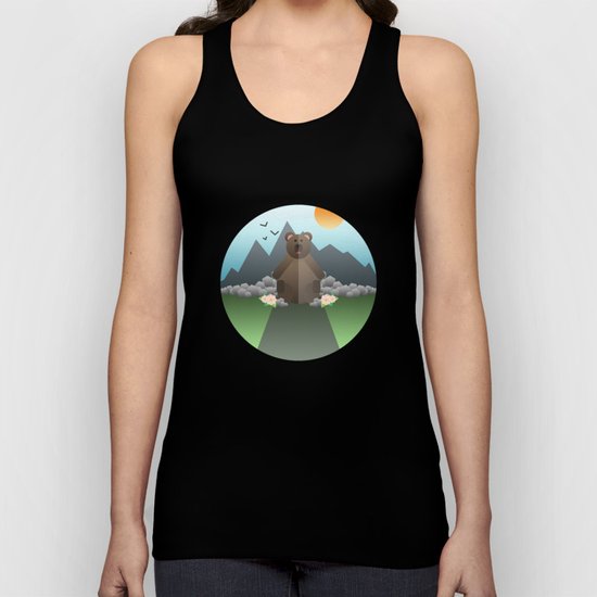 Lonely Bear Unisex Tank Top
