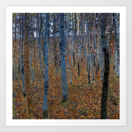 Gustav Klimt - Beech Grove I Art Print