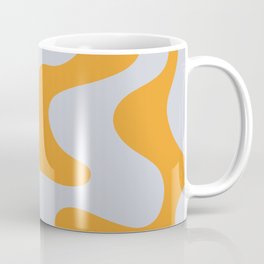 Wavy Land - Blue And Orange Coffee Mug