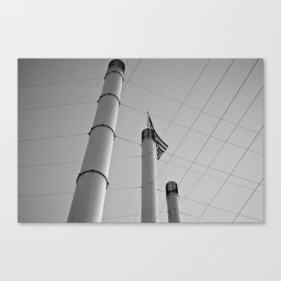 Stacks & Lines Canvas Print