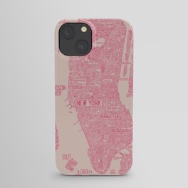 New York map iPhone Case