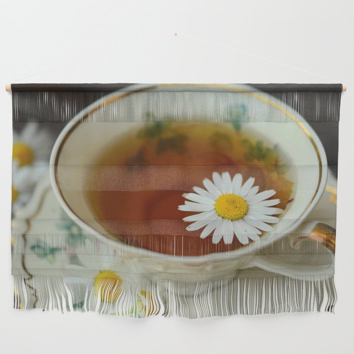 Afternoon tea and daisies  Wall Hanging