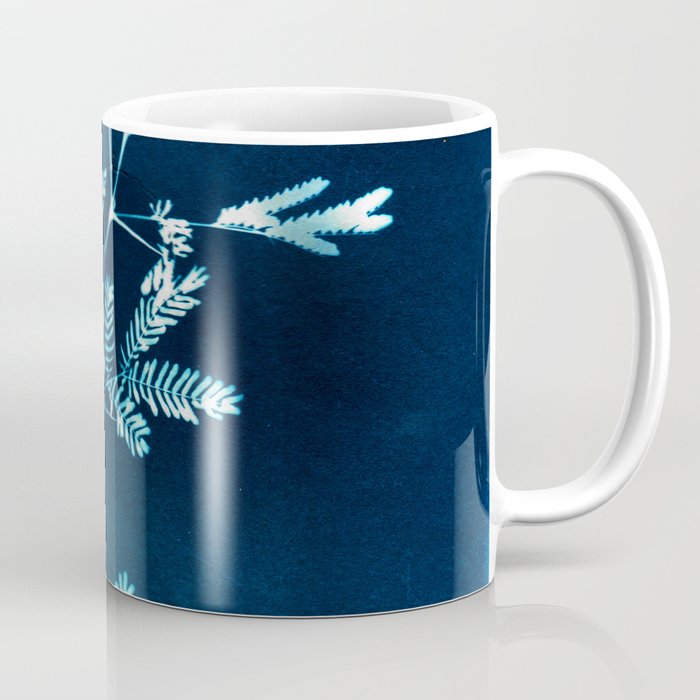 Blue gazes from the cat windows Coffee Mug