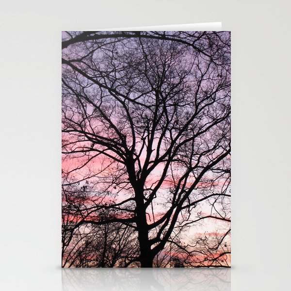 Tree at Sunset Stationery Cards