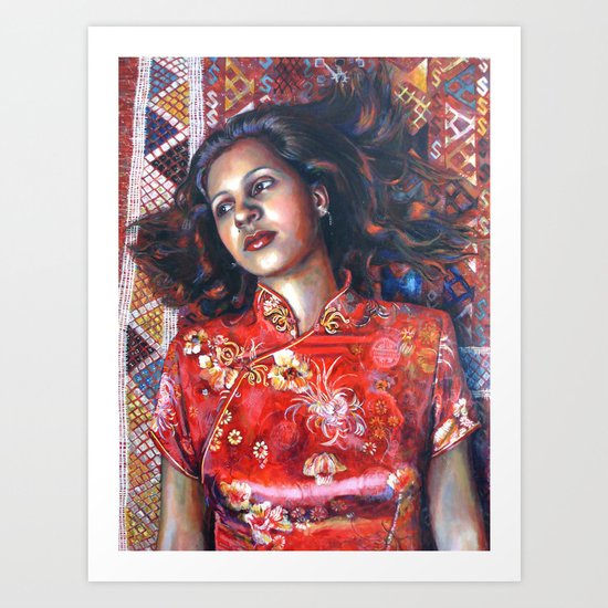 La Alfombra Roja (The Red Rug) Art Print