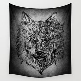The Lotus Wolf Wall Tapestry