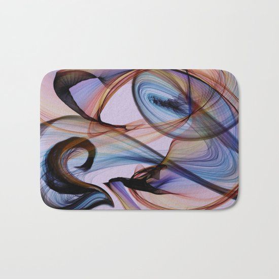 Bird Flame Purple Bath Mat