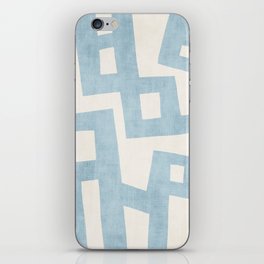 Light Blue Modern Abstract Nordic Simple iPhone Skin