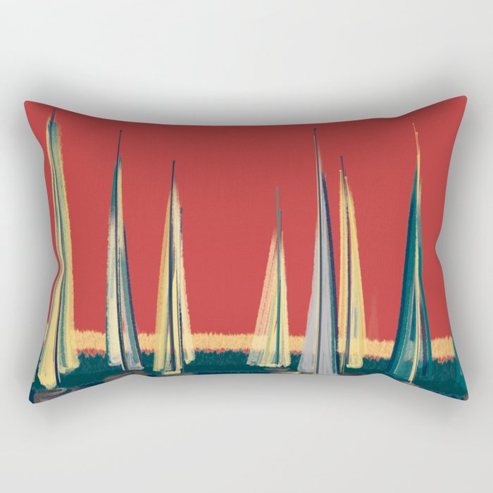 Sunset Sails Rectangular Pillow