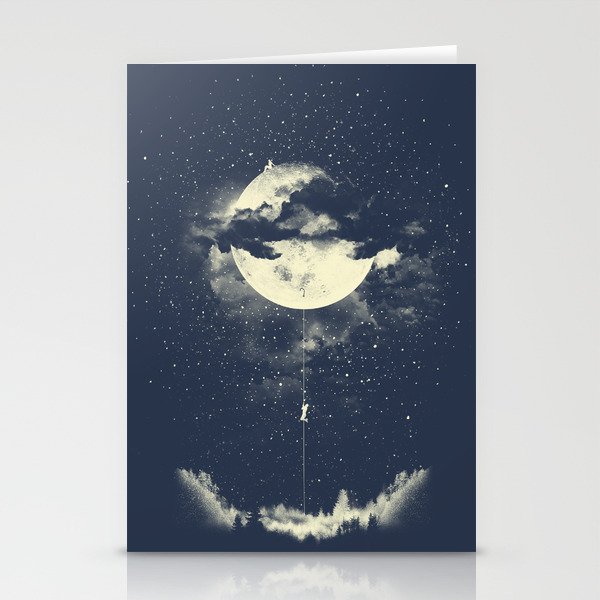 MOON CLIMBING Stationery Cards