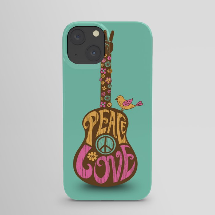 Peace and love iPhone Case