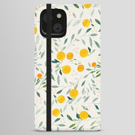 Oranges and Leaves iPhone Wallet Case