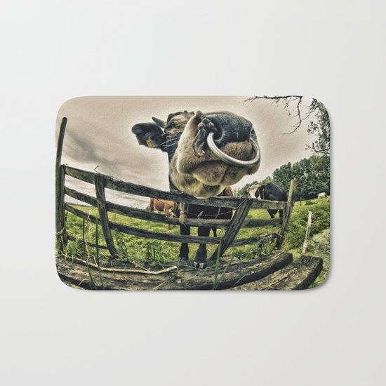 Holy cow its a bull Bath Mat