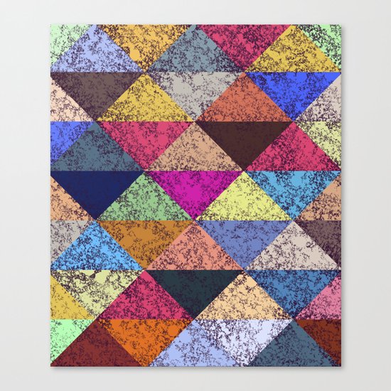 Color texture, Geometric background Canvas Print