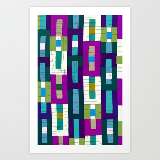 Grid Pretty Art Print