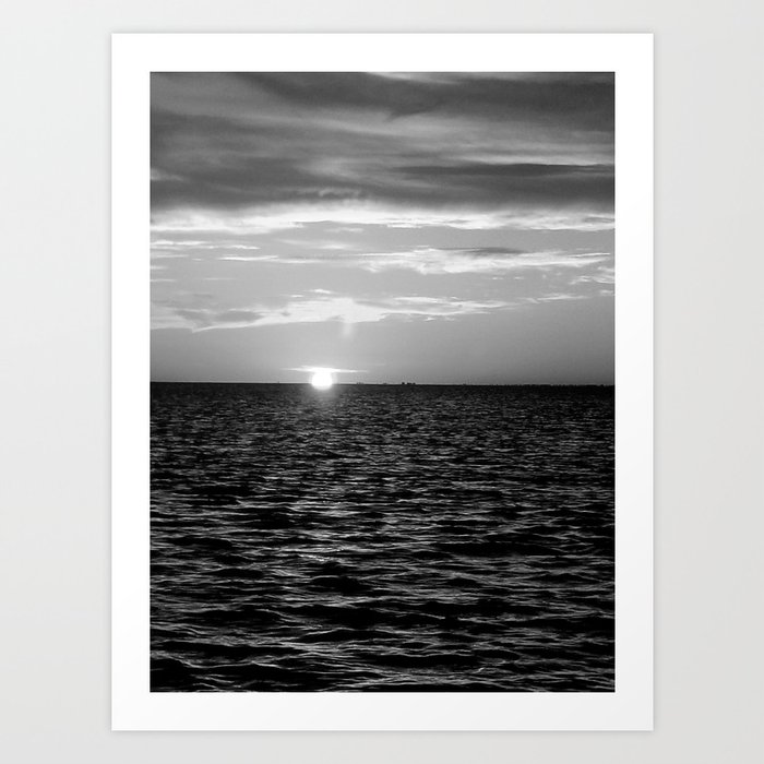 Gulf B&W Art Print