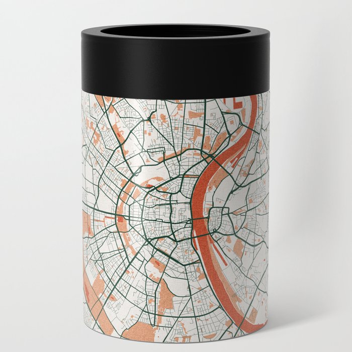 Cologne City Map of Germany - Bohemian Can Cooler
