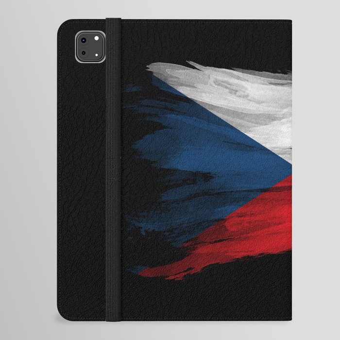 Czech Republic flag brush stroke, national flag iPad Folio Case