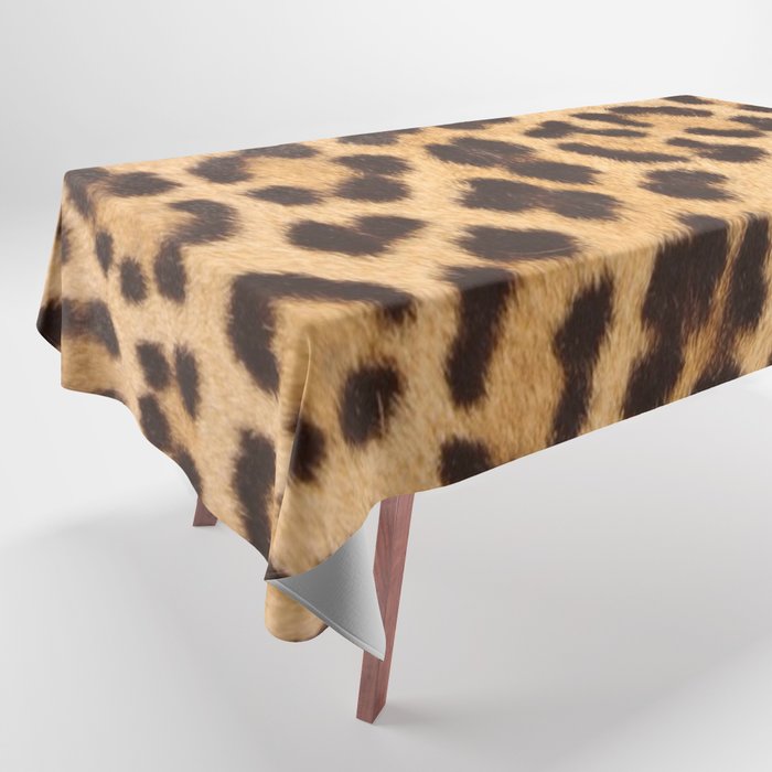 LEOPARD SKIN FUR PATTERN. Tablecloth